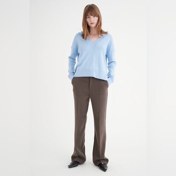 InWear Tenley V neck Pullover Sweater in Blue Size Small - Picture 11 of 13